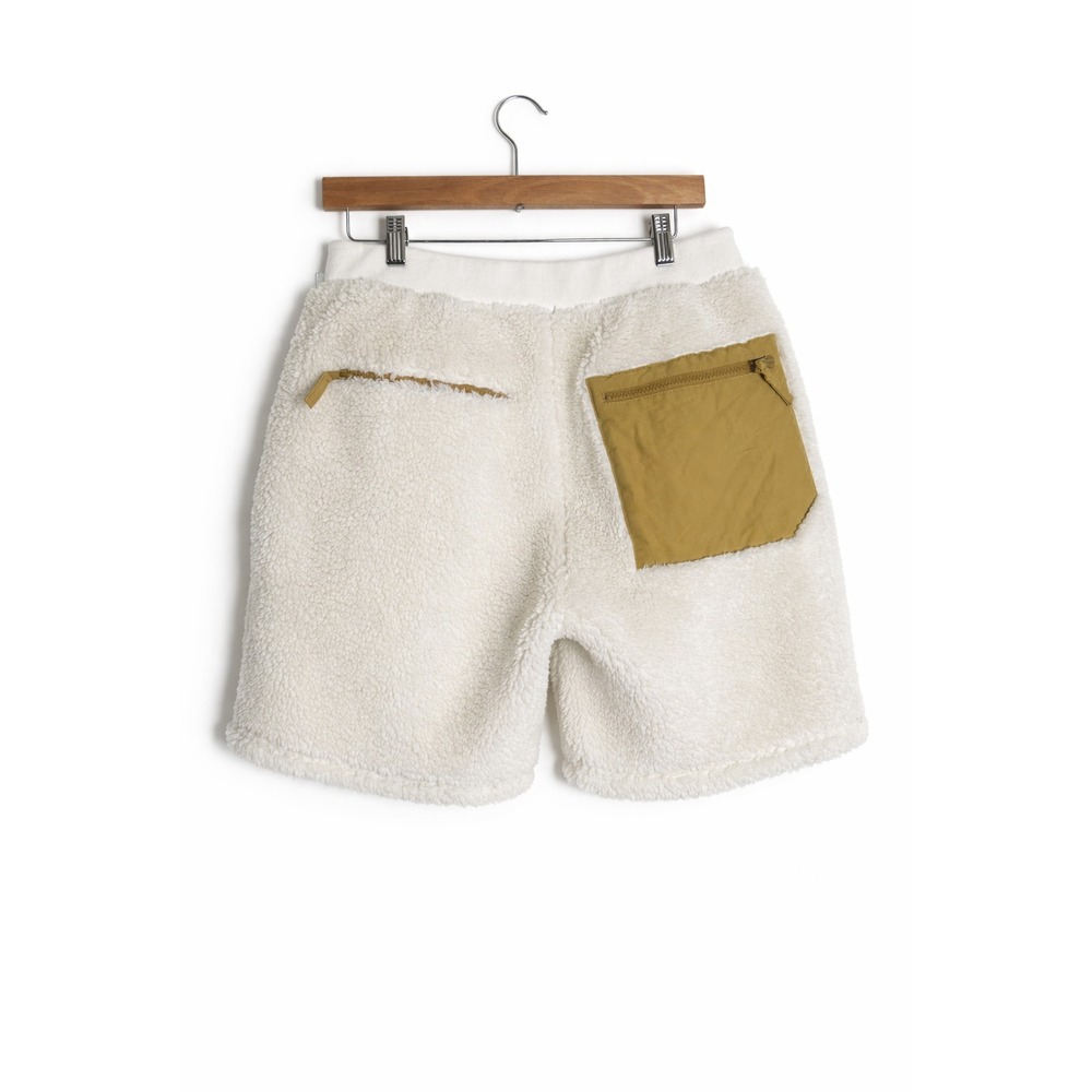 The Hundreds Men's Off White Everest Deep Pile Fleece Shorts Size Large - Picture 3 of 16